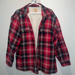 RedHead Brand Co Flannel Sherpa Lined Button Up